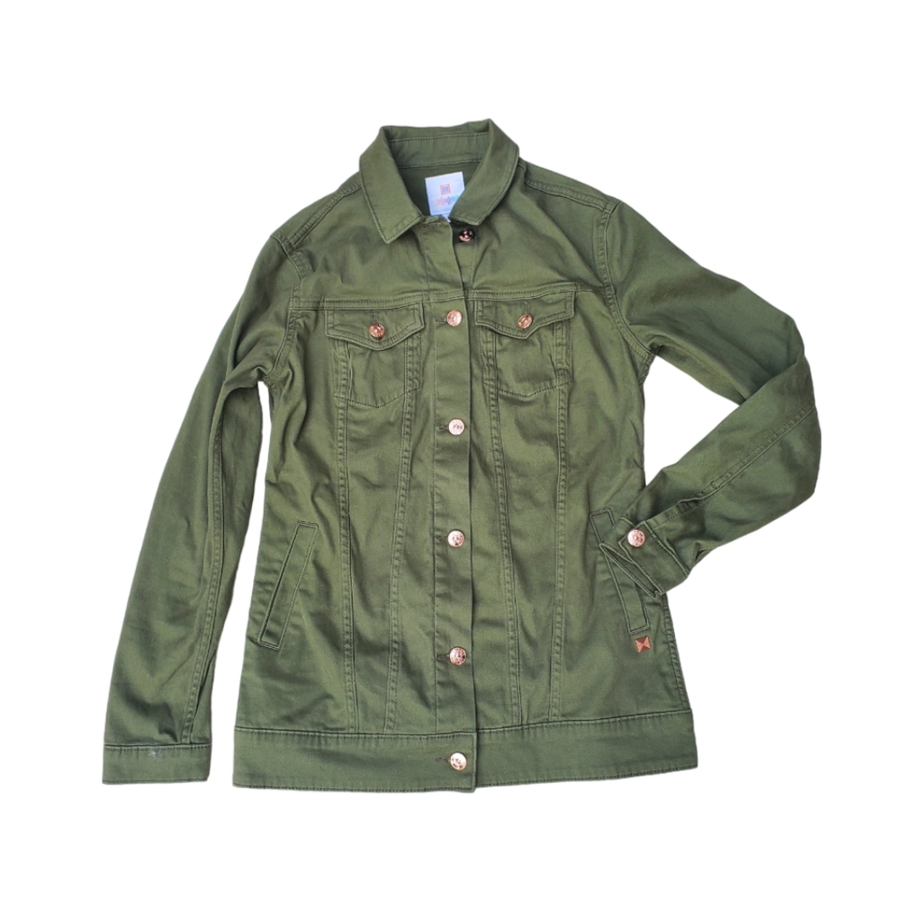 LULAROE nwot green denim jacket